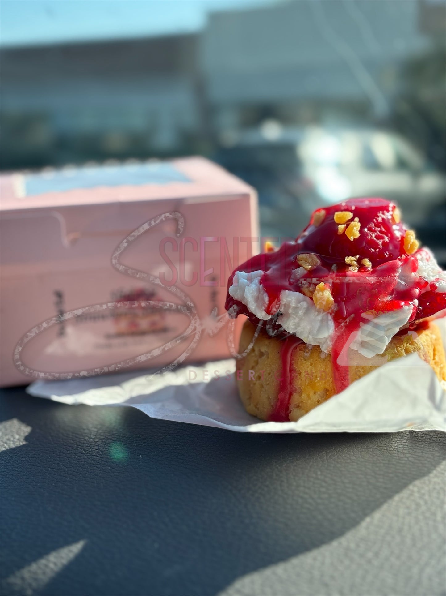 Sliceable Strawberry Cheesecake Wax Melt