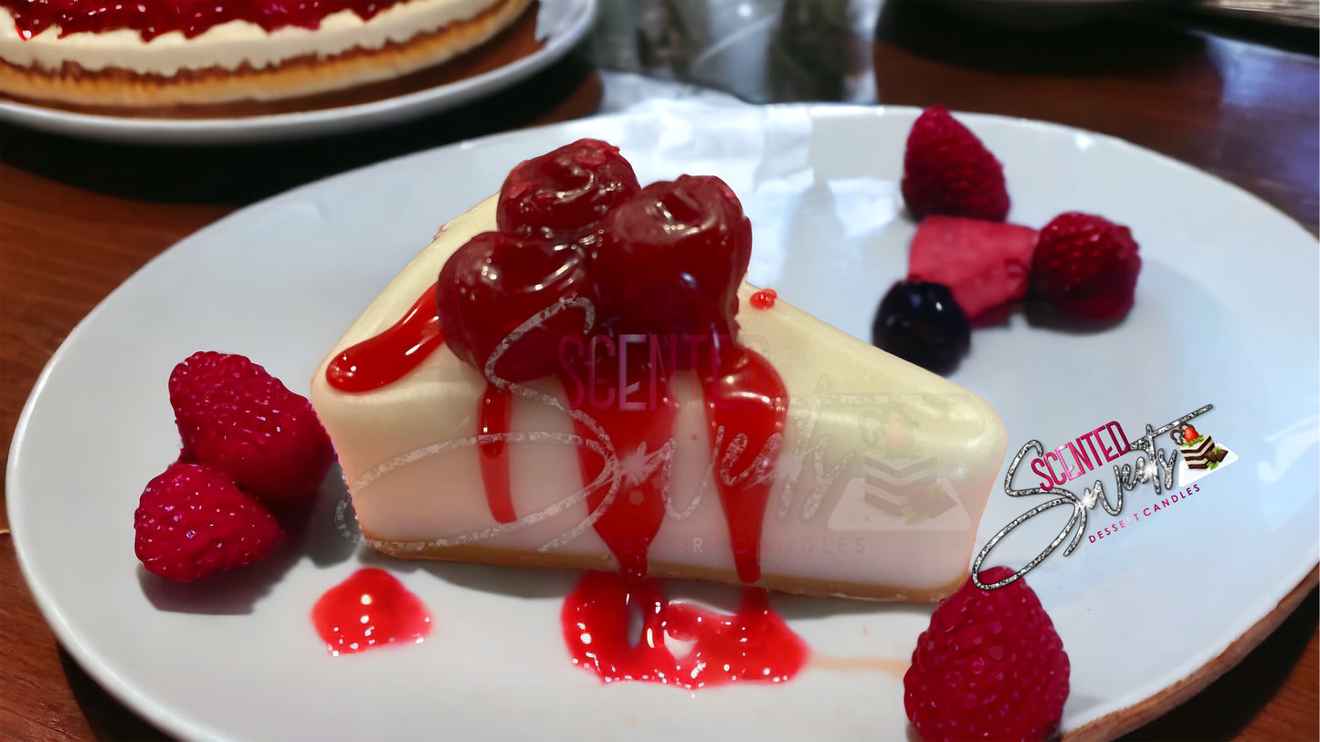 Sliceable Cherry Cheesecake slice Wax Melt