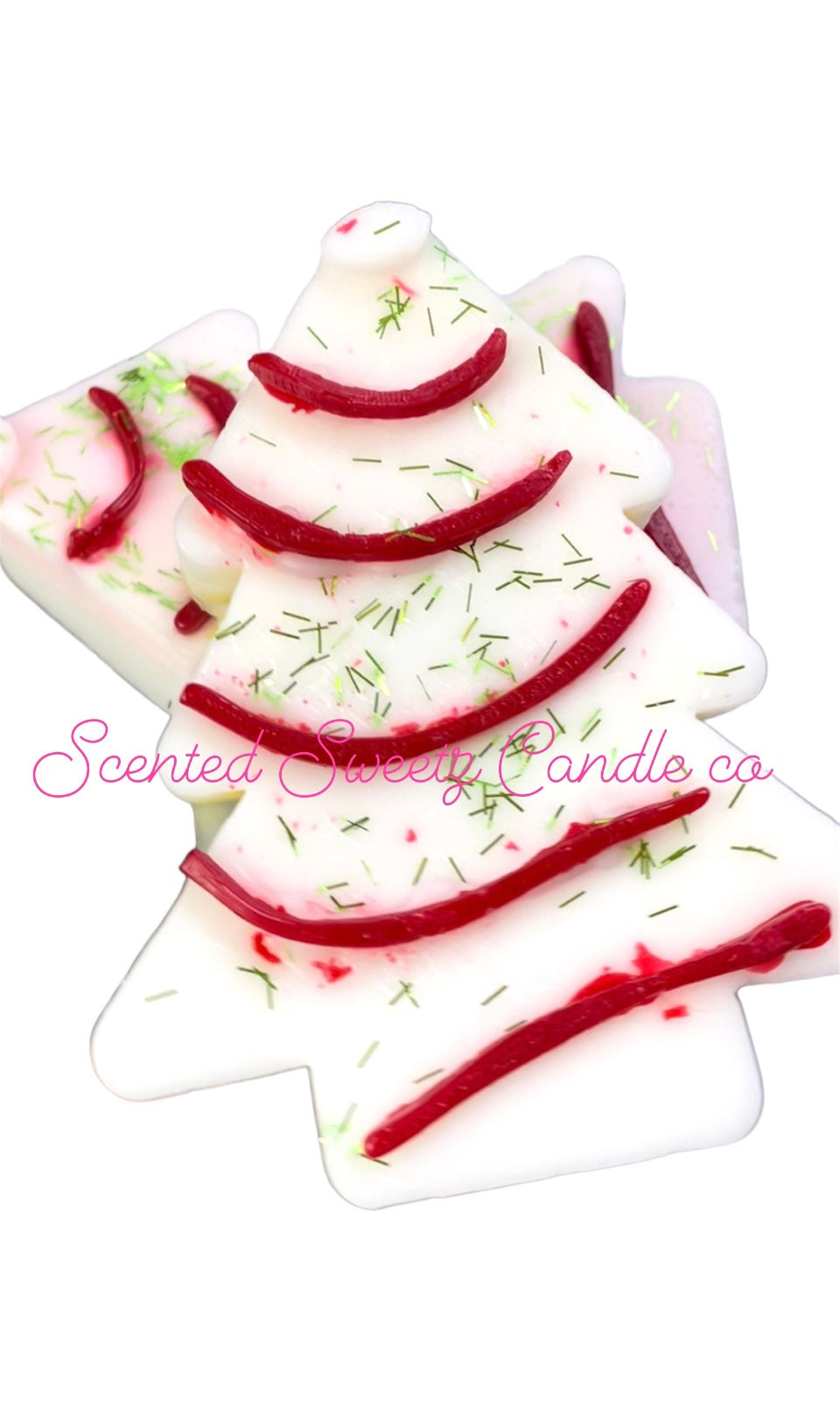 Christmas tree wax cakes